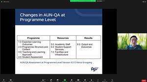 โครงการทบทวนผู้ประเมินคุณภาพการศึกษาภายในระดับหลักสูตรตามเกณฑ์ AUN-QA (AUN-QA Review and Calibrat...